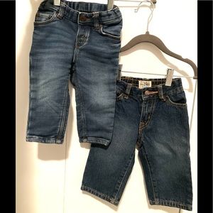 NWT & NWOT Infant pants / jeans 6-9m (x2)